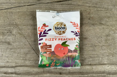 Picture of Biona - Fizzy Peaches Organic sweets 75g