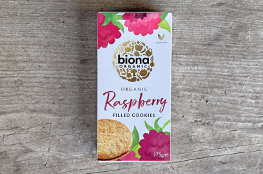Picture of Biona - Raspberry Cookies 175g - DISCOUNTED 50% OFF WAS £3.29