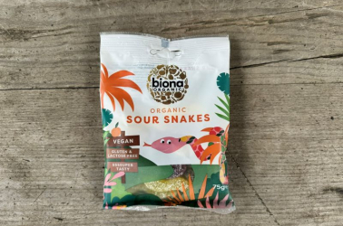 Picture of Biona - Sour Snakes Organic sweets 75g OUT OF STOCK £2.08+VAT