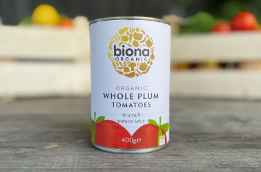Picture of Biona - Whole Plum Tomatoes 400g Organic OUT OF STOCK £1.69