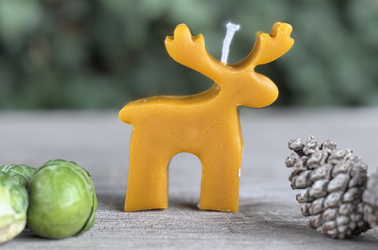 Candle from Cambridge Honeybees 45g Reindeer Picture of Candle from Cambridge Honeybees 45g Reindeer