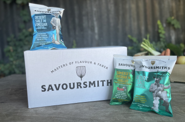Picture of Crisps Desert Salt and Vinegar Box of 24 x 40g - Savoursmiths Crisps (not organic)