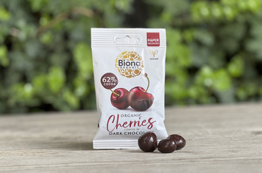 Picture of Dark Chocolate Coated Cherries OUT OF STOCK £2.91 - Biona