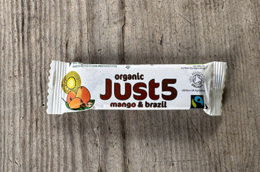 Picture of Just 5 Bars - Mango and Brazil Nut 40g - Equal Exchange