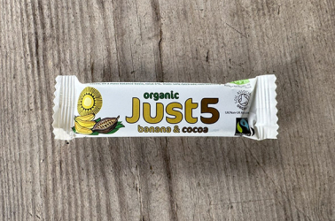 Picture of Just 5 - Organic Fairtrade Banana and Cocoa 40g