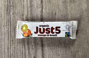 Picture of Just 5 - Organic Fairtrade Mango and Brazil Nut 40g