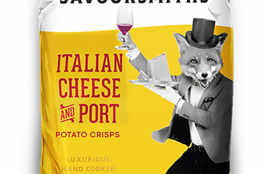 Picture of Savoursmiths crisps Cheese and Wine (not organic) 40g
