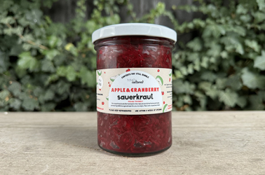 Picture of Totally Cultured Apple and Cranberry Sauerkraut 420ml (non organic) SORRY OUT OF STOCK UNTIL NEXT WINTER £5.55