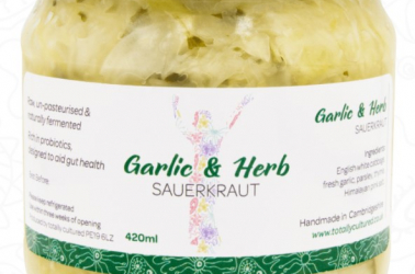 Picture of Totally Cultured Garlic and Herb Sauerkraut 420ml (non organic) TEMPORARILY OUT OF STOCK £5.75
