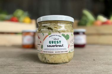 Picture of Totally Cultured GUEST Wild Garlic Sauerkraut 420ml (non organic) LIMITED